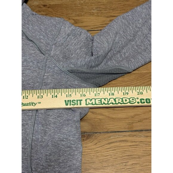 Lululemon Long Sleeve Shirt Womens Gray Zip Pullover Run Size 8 Vented Athletic - Picture 4 of 15